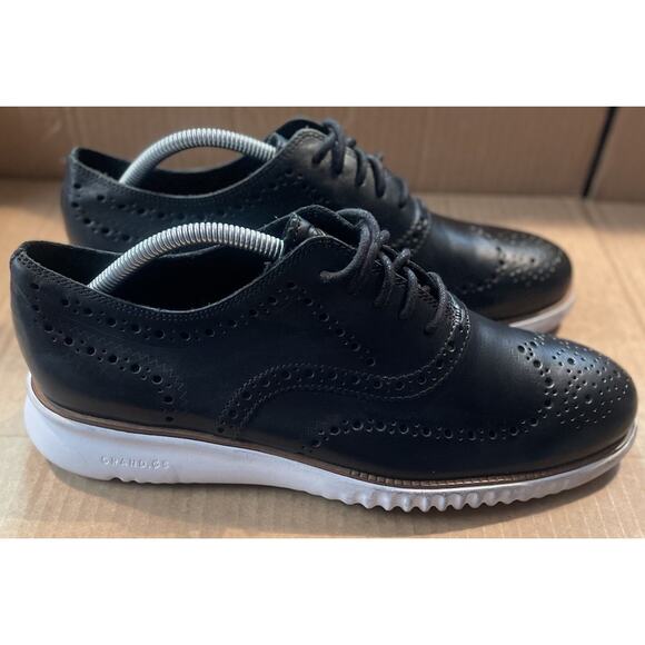Cole Haan Black Zerogrand Grand 0S Oxford Wingtip Shoes Mens Size 9 Fast Ship main image 9